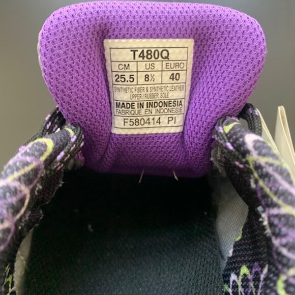 Asics Purple & Gray Running Sneakers NWT Size 8.5 - Picture 5 of 9